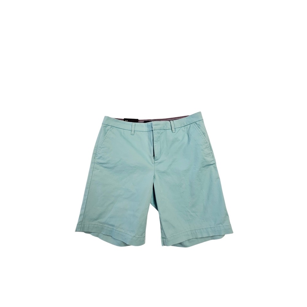 Tommy Hilfiger Hollywood Shorts Womens 10‎ Light Blue Aqua Chino Flat Front NEW